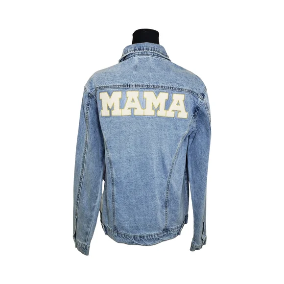 NWT "MAMA" Jean Jacket - Picture 1 of 9